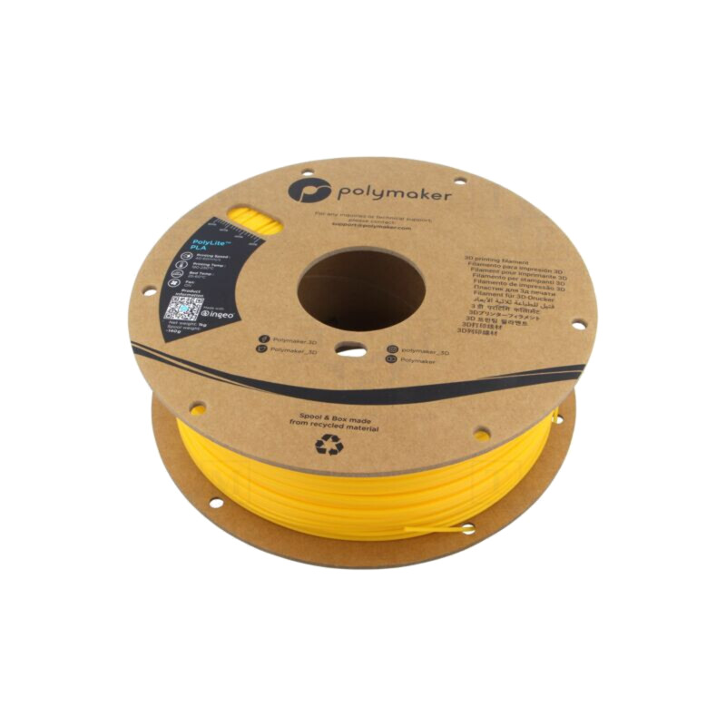 Filament: PLA; 1,75mm; galbenă; 190÷230°C; 1kg; Temp.masă: 45°C