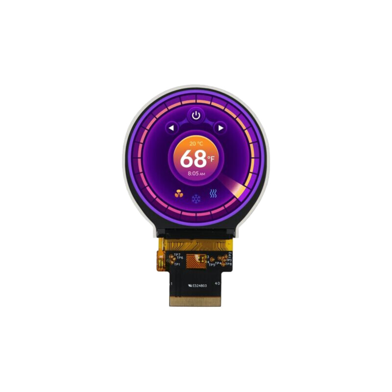 Afişaj: TFT; 2,1"; 480x480; Ilum: LED; Dim: 58,18x60,71x2,26mm; RGB