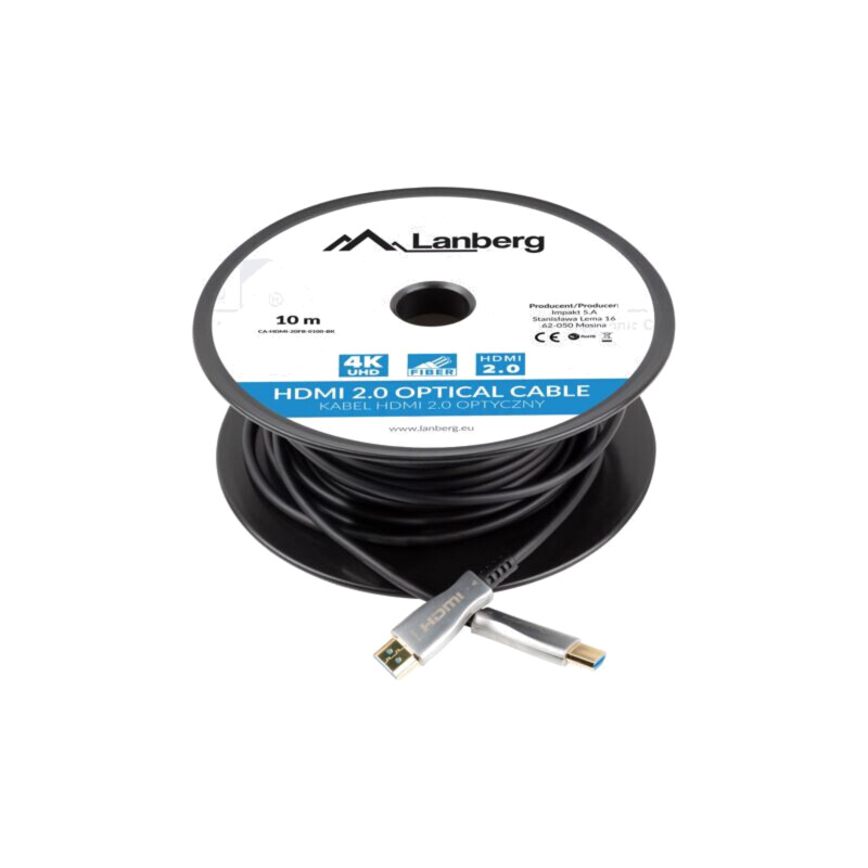 Cablu; HDMI mufă,din ambele părţi; PVC; Lung: 10m; negru; Fire: Cu