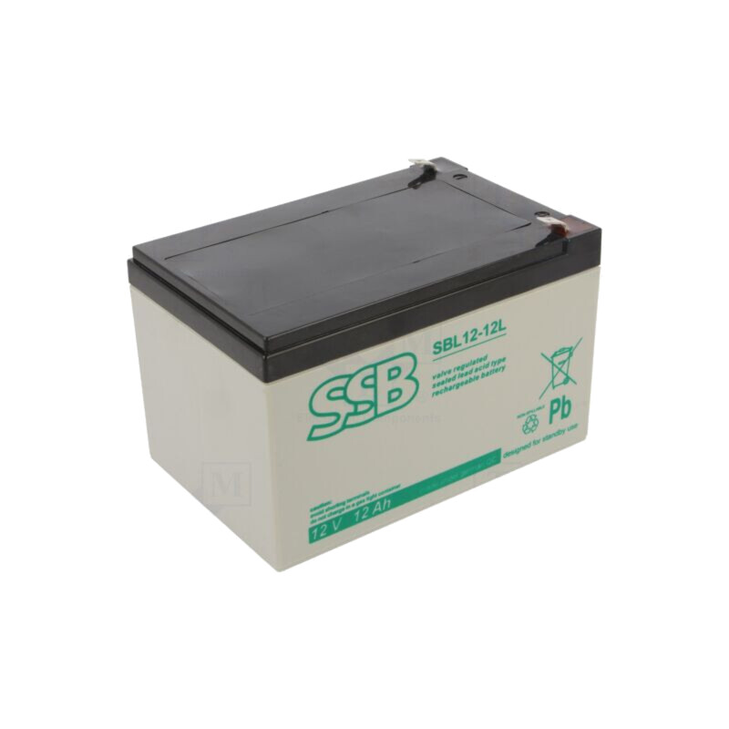 Acumul: plumb-acid; 12V; 12Ah; AGM; nu necesită întreţinere; 4,1kg