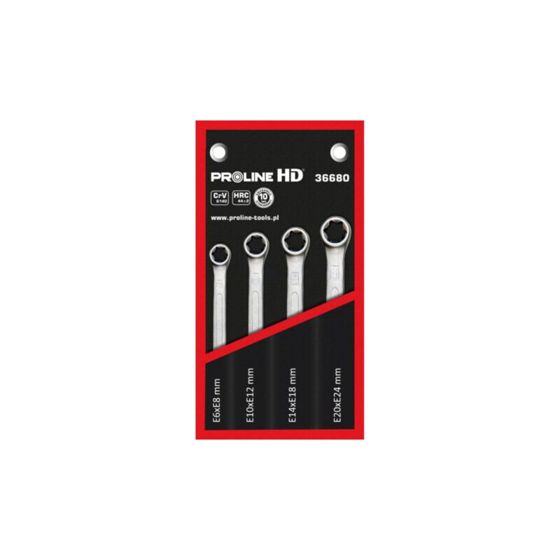 Set chei; inelare,Torx®; oţel crom-vanadium; HD; 4buc.