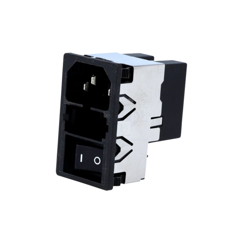 Conector: alimentare AC; soclu; tată; 2A; 250VAC; C14 (E); KMF