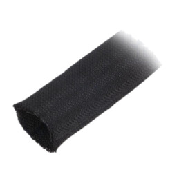 Tresă; Øtresă: 38÷50mm; PET,poliester; neagră; -50÷125°C; crestată
