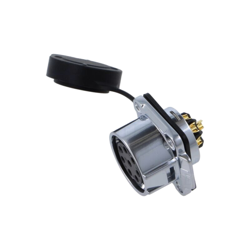 Conector: circular; soclu; tată; 02; 43A; 500V; PIN: 3; IP67; drept