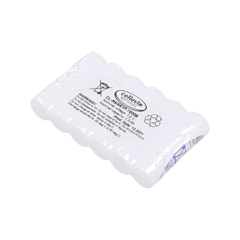 Acumul: Ni-MH; AA; 7,2V; 1500mAh; urechi pentru lipire