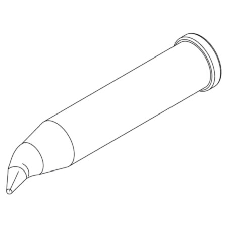 Vârf; con îndoit; 0,6mm