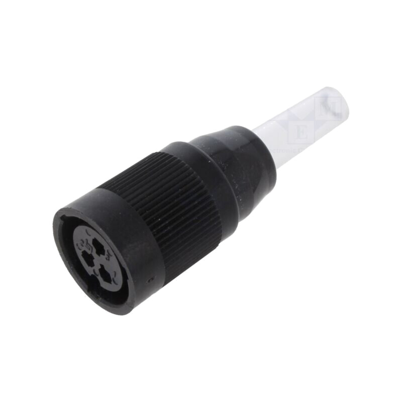 Conector: circular; 690; 250V; 10A; PIN: 3; mufă; mamă; lipire; IP40
