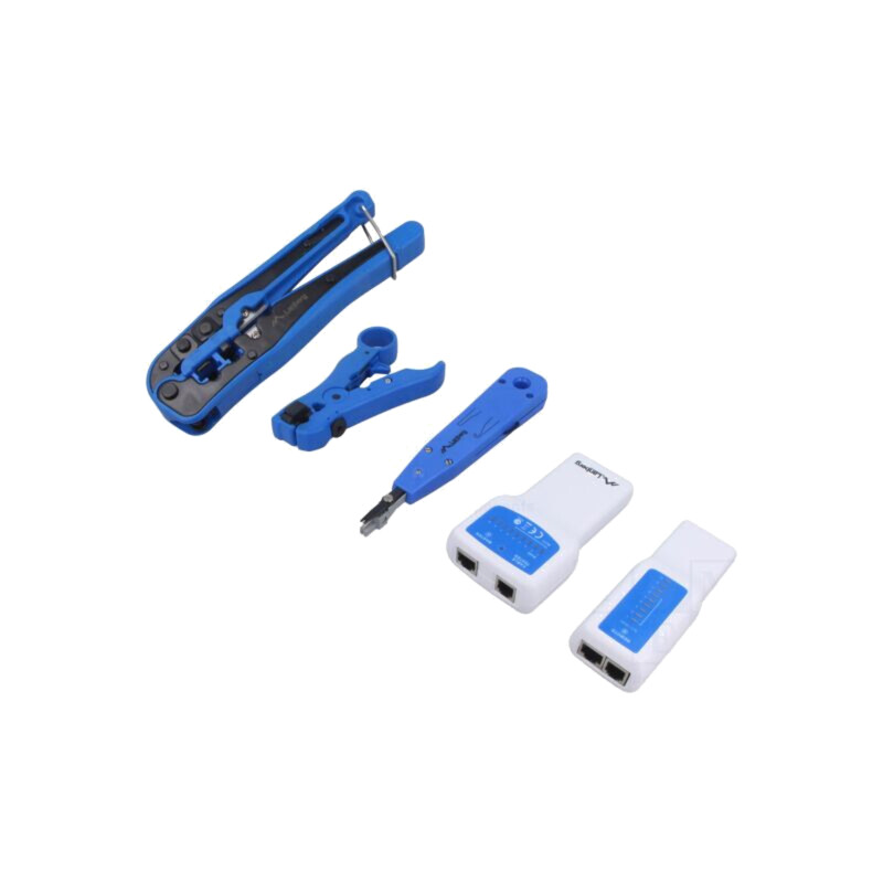 Kit: pentru service-ul reţelelor LAN; geantă; 5buc.