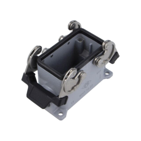 Enclosure for connectors: HDC; size 57.27; with double latch