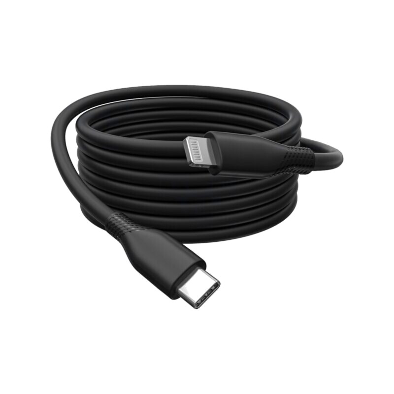 Cablu; USB 2.0; mufă Apple Lightning,USB C mufă; nichelat; 2m