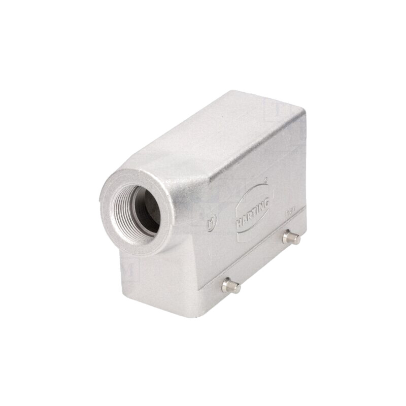Enclosure for connectors: HDC; size 16B; for cable; IP65; angled