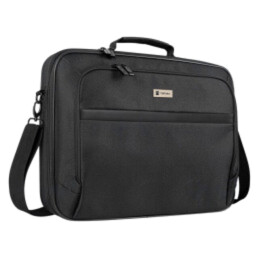 Laptop bag; black; poliester 600D; Usable dim: 370x40x285mm