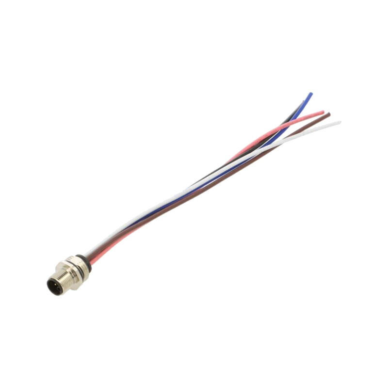 Conector: M12; soclu; tată; 16A; 63V; PIN: 5; IP67; drept; cabluri