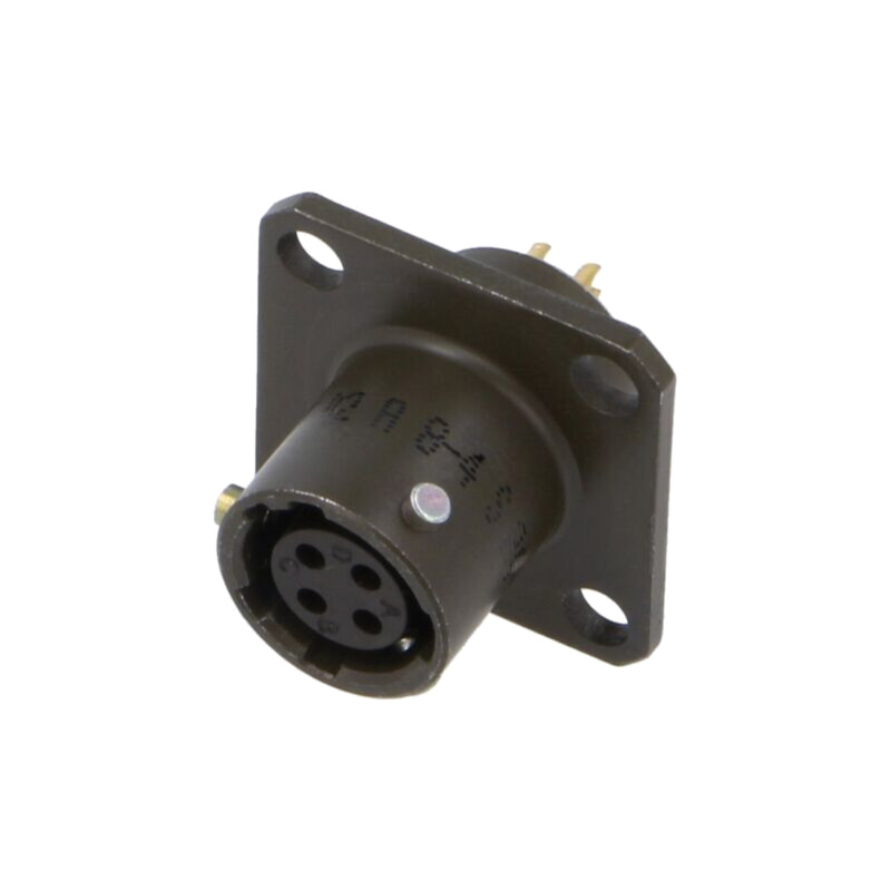Conector: circular; soclu; mamă; PT/451; 7,5A; 600V; PIN: 4; drept