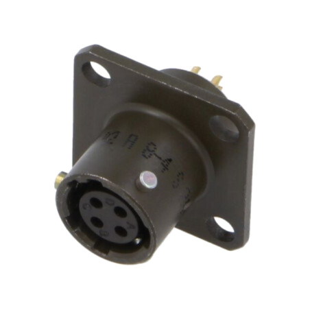 Conector: circular; soclu; mamă; PT/451; 7,5A; 600V; PIN: 4; drept