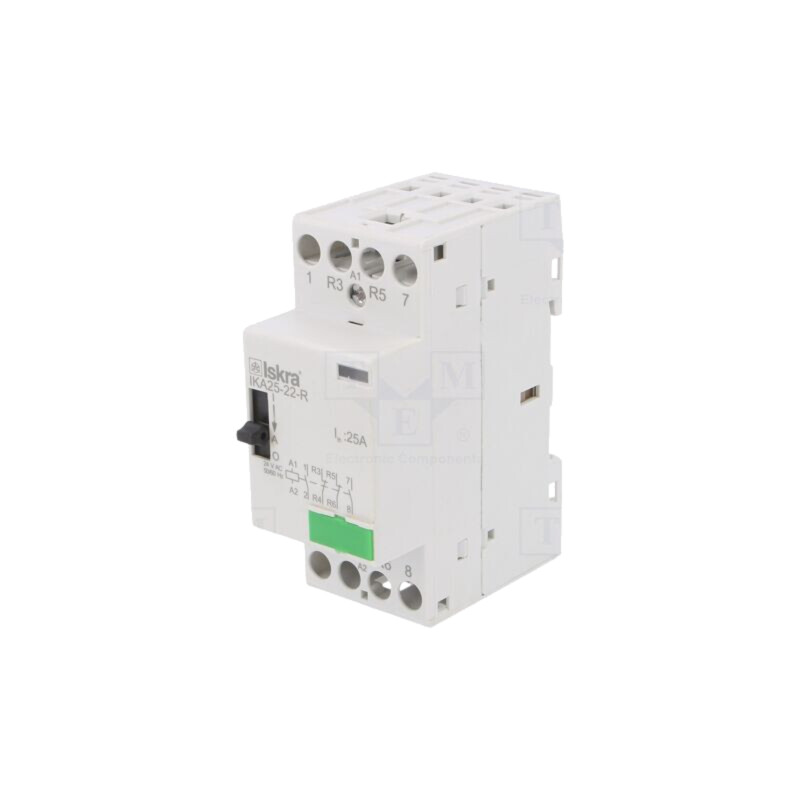 Contactor: 4-polar pt.instalaţii; 25A; 24VAC; NC x2 + NO x2