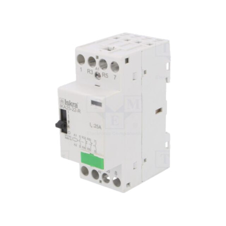 Contactor: 4-polar pt.instalaţii; 25A; 24VAC; NC x2 + NO x2