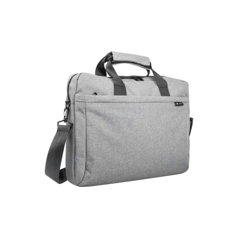 Laptop bag; grey; poliester 600D; Usable dim: 400x40x275mm; 15.6"