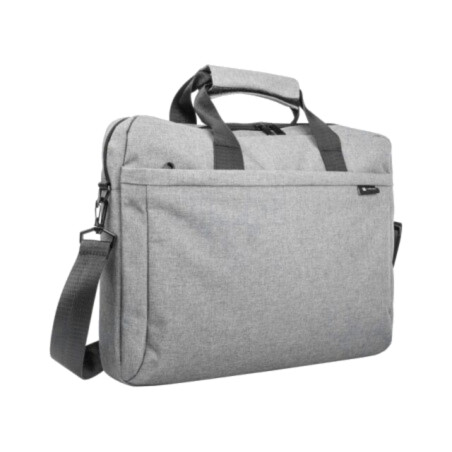 Laptop bag; grey; poliester 600D; Usable dim: 400x40x275mm; 15.6"