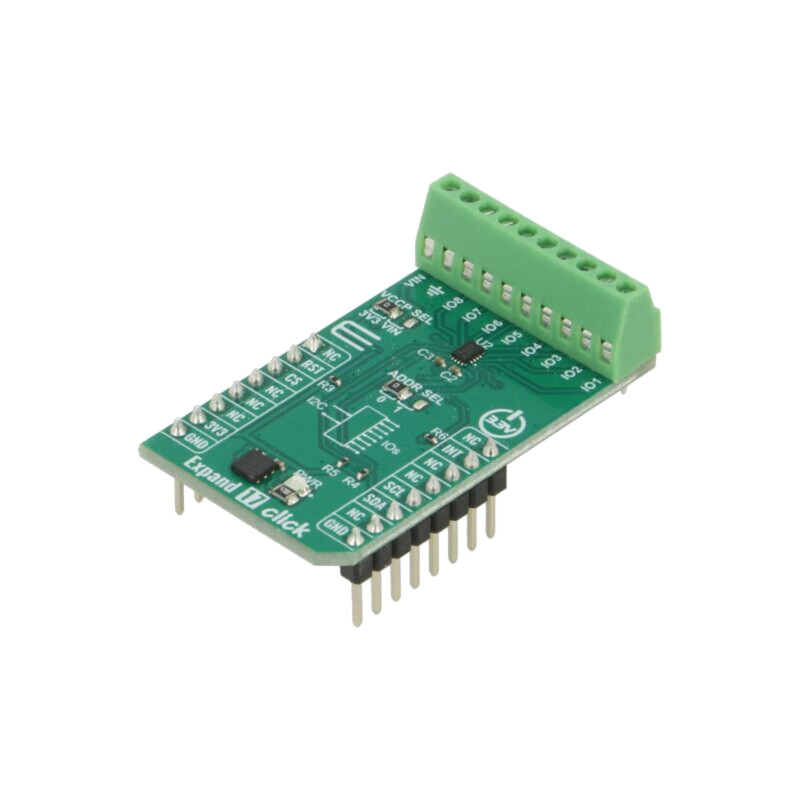 Click board; placă prototip; Comp: TCAL6408; port expandor
