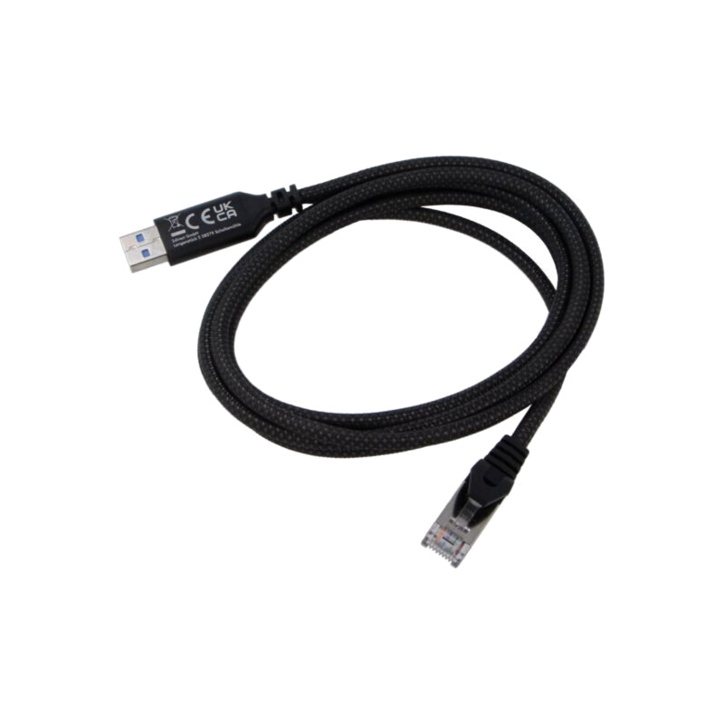 Cablu; USB 3.0; RJ45 mufă,USB A mufă; nichelat; 2m; negru; S/FTP