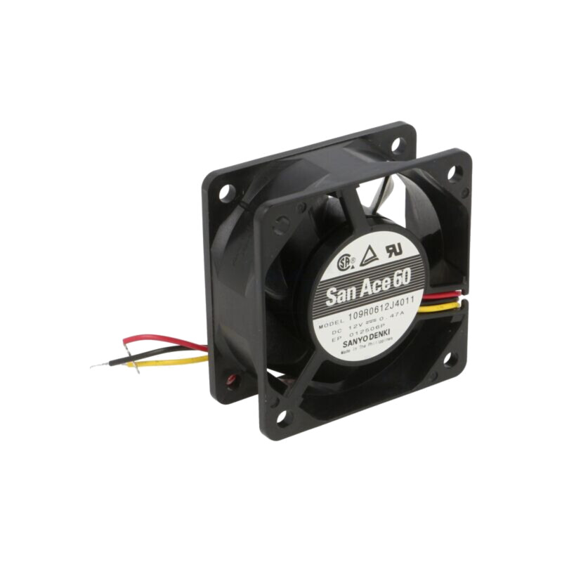 Ventilator: DC; axial; 12VDC; 60x60x25mm; 63,6m3/h; 44dBA; bilă