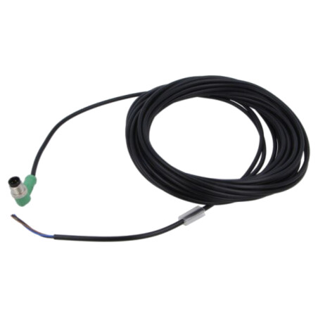 Cablu: pentru senzori/automatizări; M12; PIN: 3; în unghi; 10m