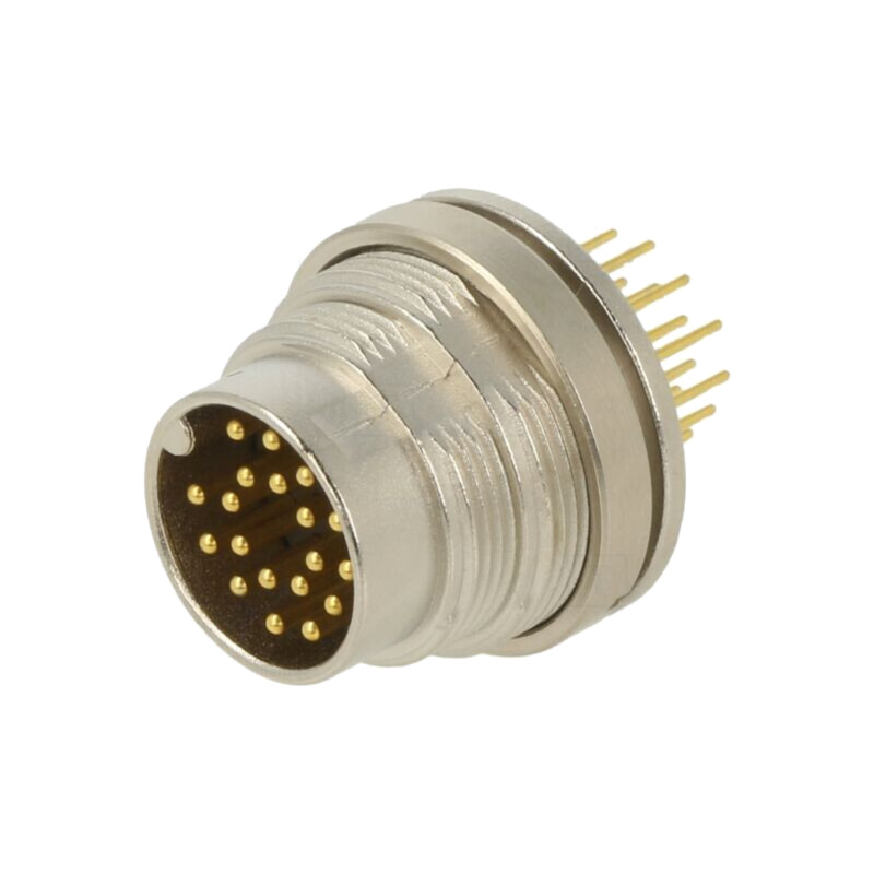 Conector: M16; soclu; tată; PIN: 19; 3A; 32V; THT; drept; IP40