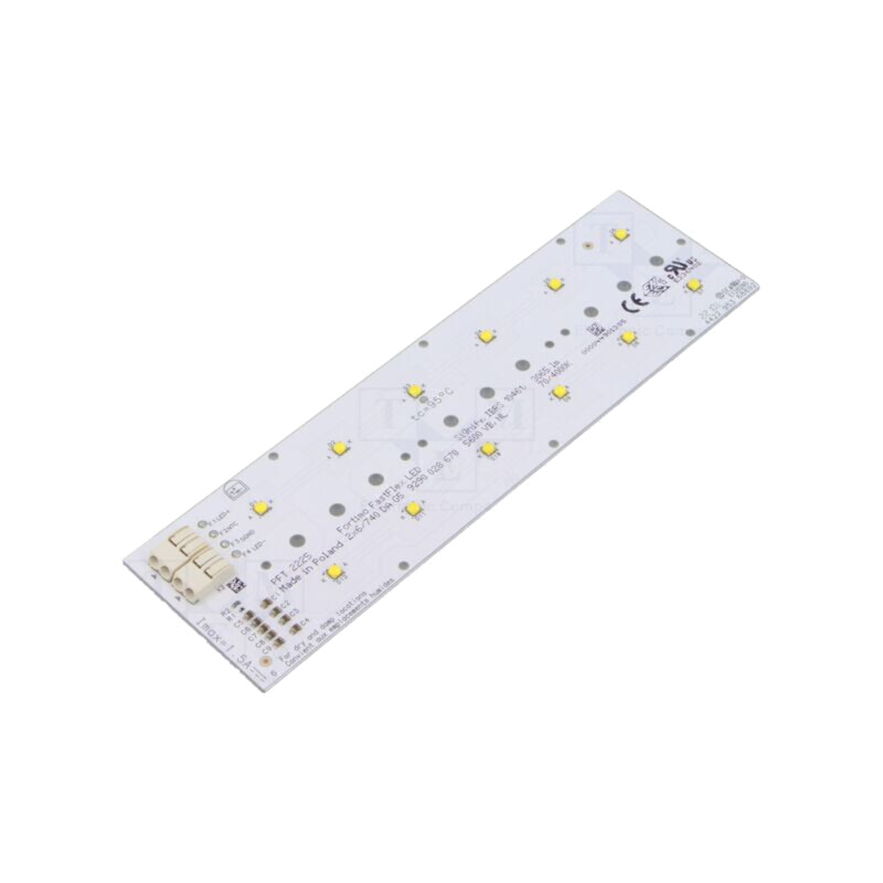Baretă LED; W: 49,5mm; L: 172,2mm; Nr.diode: 12; CRImin: 70; 4000K