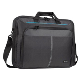 Laptop bag; black; poliester 600D; Usable dim: 400x90x290mm