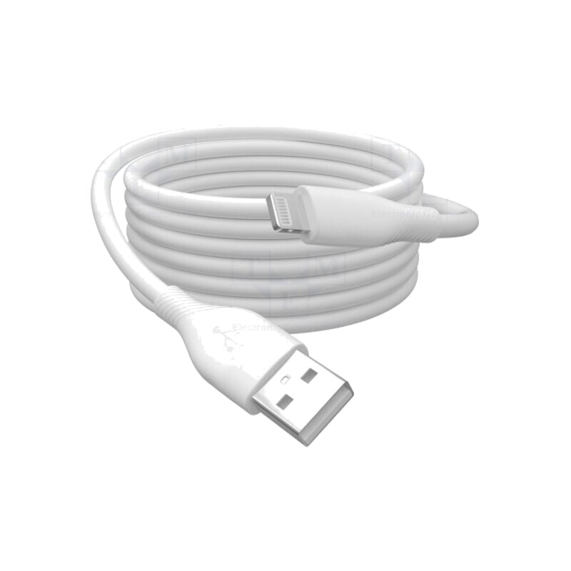 Cablu; USB 2.0; mufă Apple Lightning,USB A mufă; nichelat; 1m