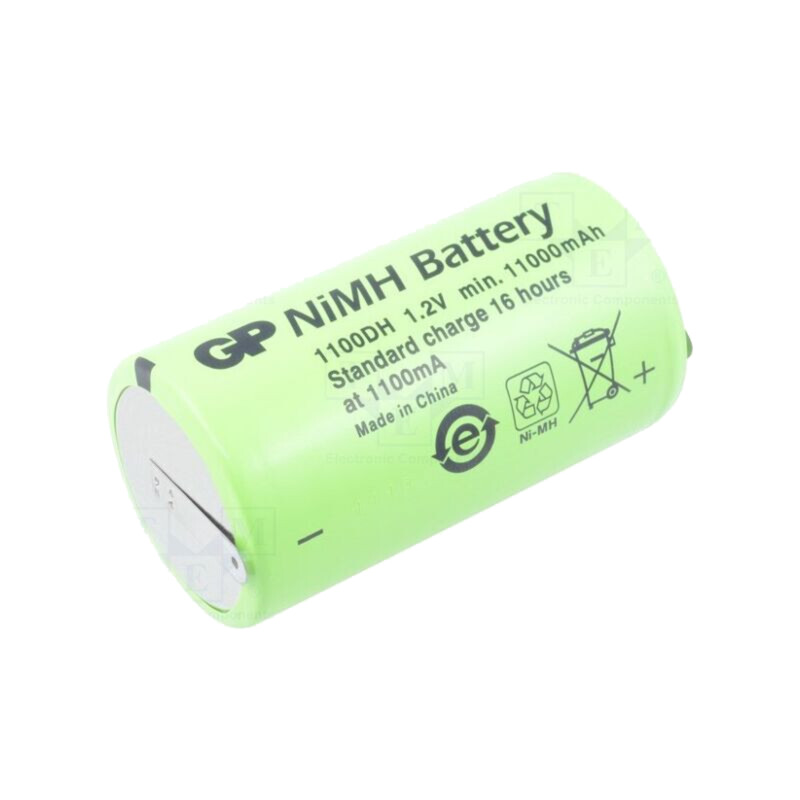 Acumul: Ni-MH; D; 1,2V; 11000mAh; urechi pentru lipire; Ø33x60mm