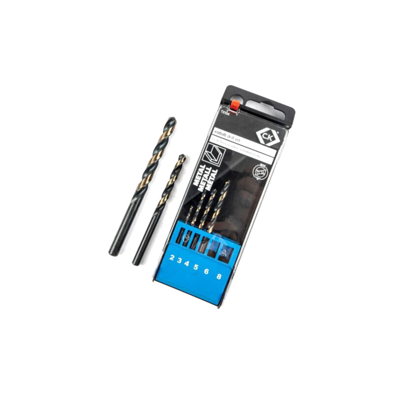Set de burghie; pt.metal; oţel rapid cu cobalt HSS-Co; metal