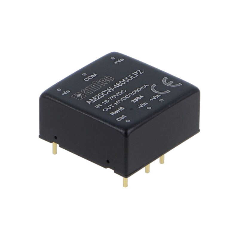 Convertor: DC/DC; 20W; Uintr: 18÷75VDC; Uieş: 5VDC; Uieş2: -5VDC