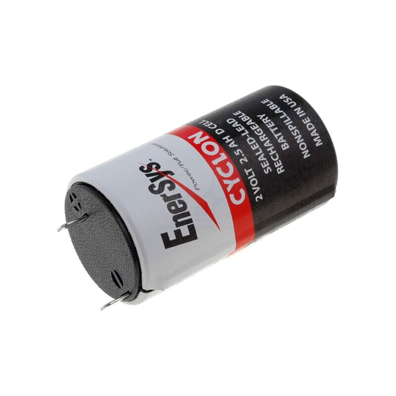 Acumul: plumb-acid; 2V; 2,5Ah; Dimensiune: D; AGM; Ø34x60mm