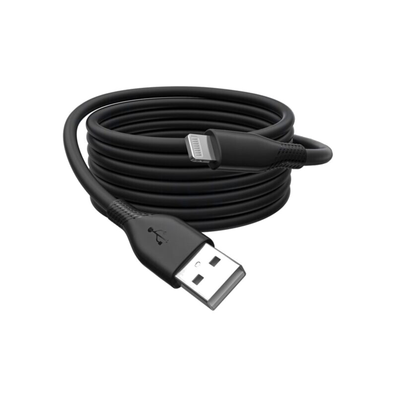 Cablu; USB 2.0; mufă Apple Lightning,USB A mufă; nichelat; 0,5m