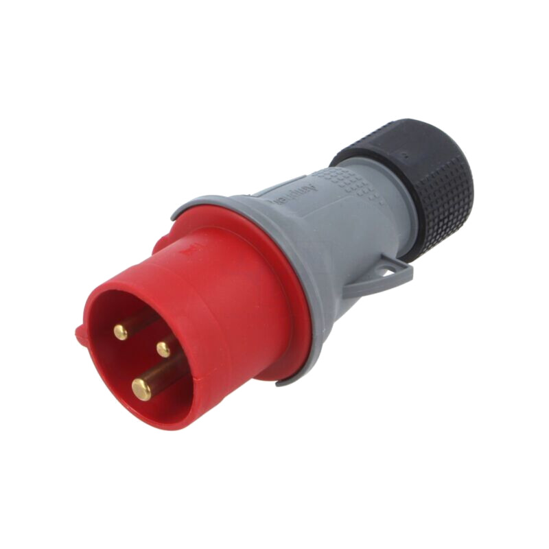 Conector: alimentare AC trifazate; IP&S; 16A; 415V; mufă; tată