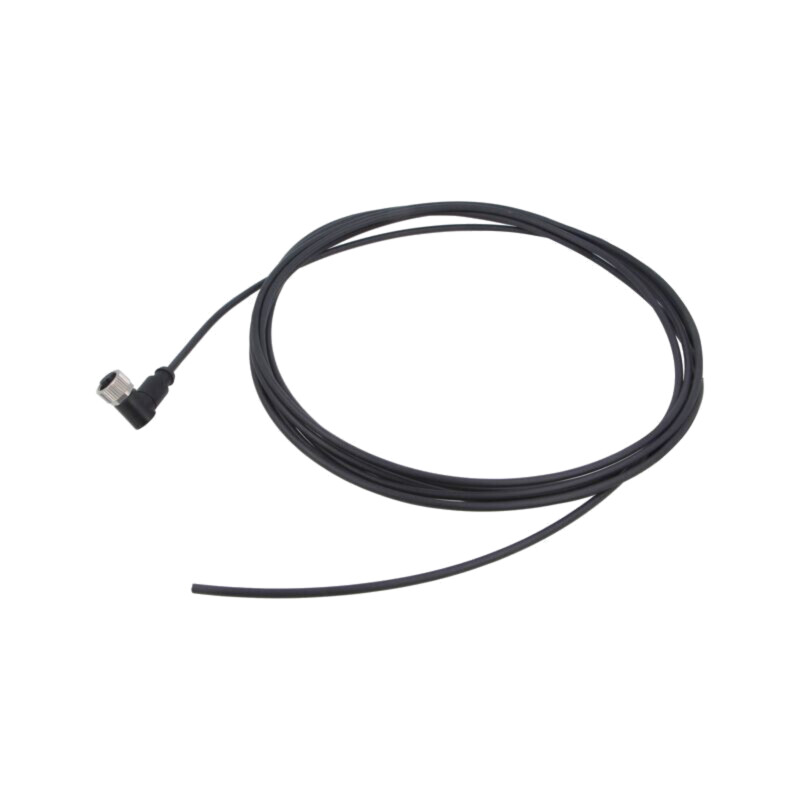 Conector: M12; mufă; mamă; PIN: 3; în unghi; cabluri; 5m