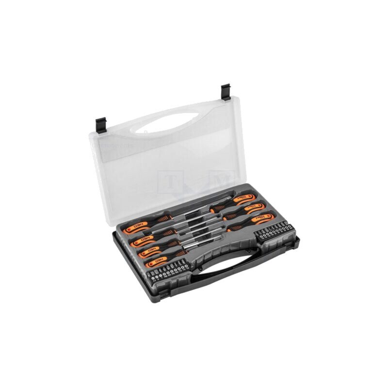 Kit: şurubelniţe; Phillips,plată; PH1,PH2,SL 3,SL 4,SL 5,SL 6,5