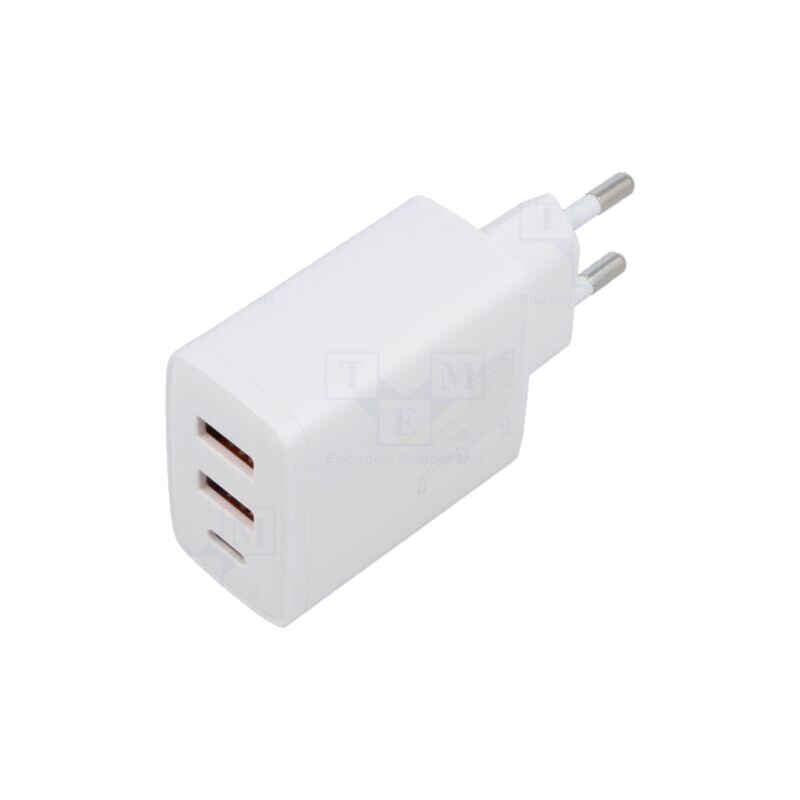 Alimentator: pulsatoriu; alimentare,plug-in; 5÷12VDC; 30W; albă