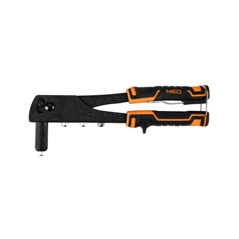 Kit: maşină de nituit manuală; mânere bicomponente; L: 260mm