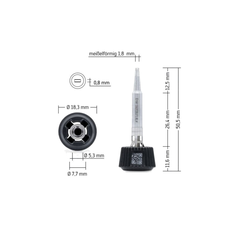 Vârf; tip şurubelniţă; 1,8mm; longlife; pentru staţie de lipit