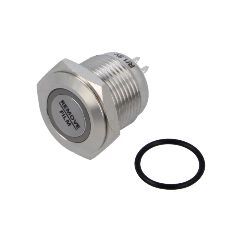 Comutator: anti-vandalism; Poz: 2; IP65; Ilum: LED,inelară; 2x0,5mm