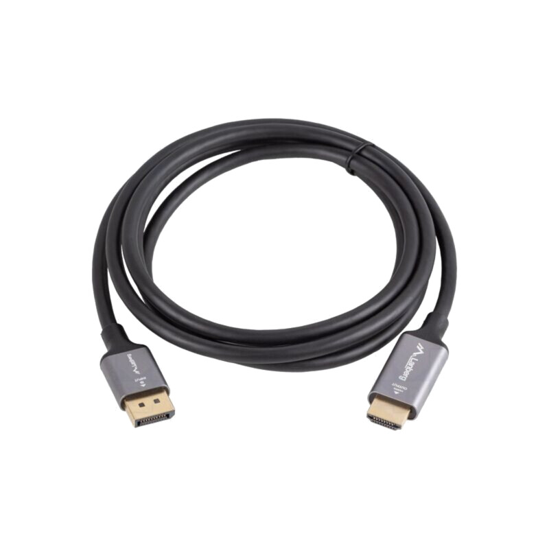 Cablu; DisplayPort mufă,HDMI mufă; PVC; 1,8m; negru; 32AWG