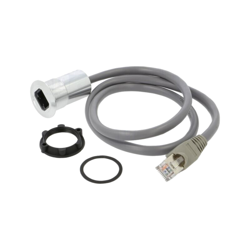 Cablu-adaptor; 0,6m; pt.montare pe panou,piuliţa din spate