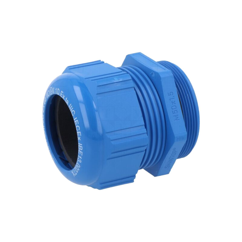 Garnitură de etanşare; M50; 1,5; IP68; poliamidă; albastră
