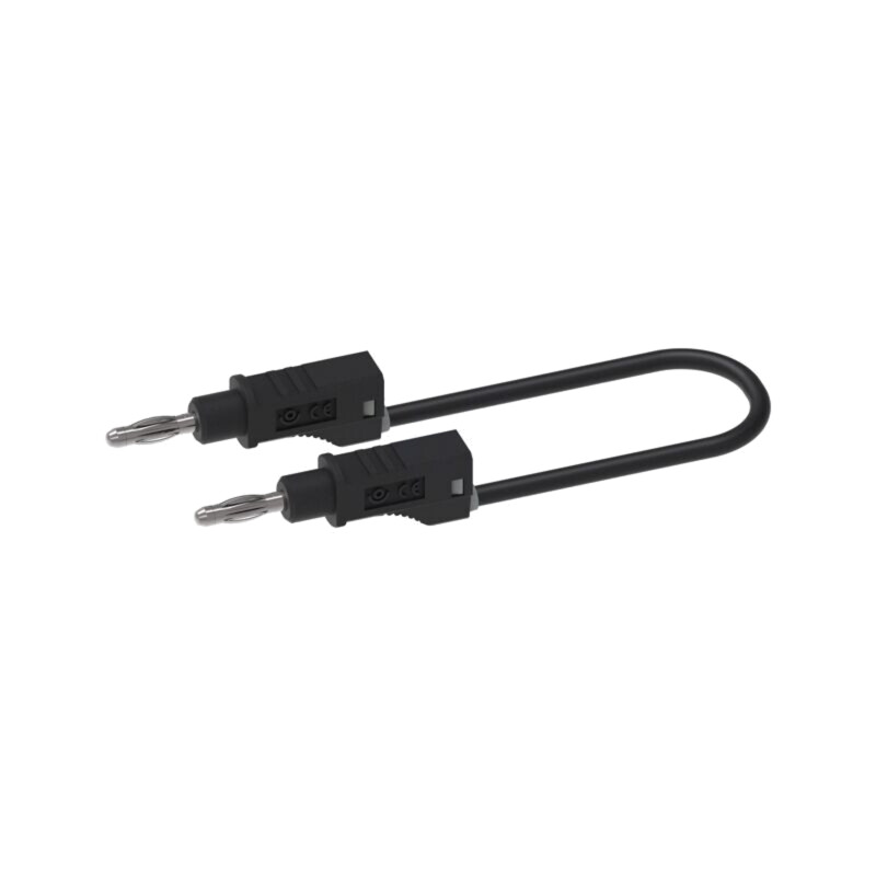 Cablu de măsurare; 70VDC; 33VAC; neizolat; Lung: 1m; neagră; 18AWG