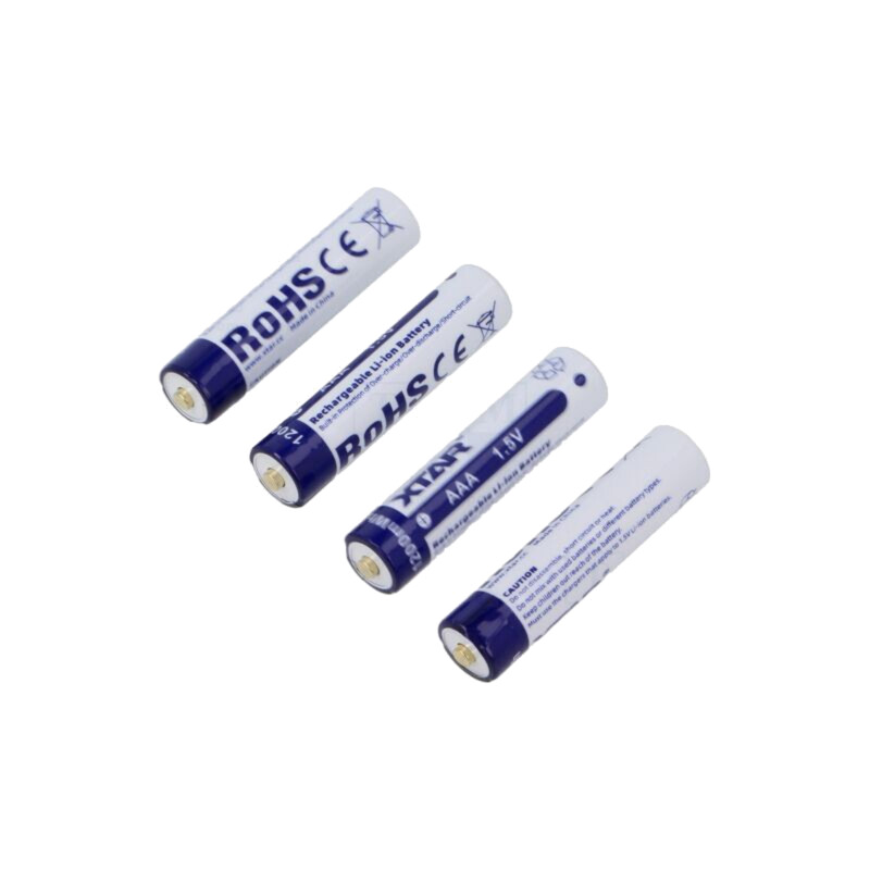Acumul: Li-Ion; 10440,AAA,R3; 1,5V; 750mAh; Ø10,3x44,5mm; 4buc.