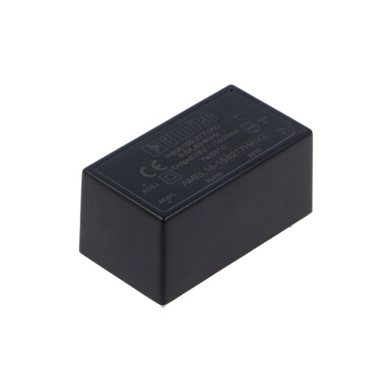 Convertor: AC/DC; 15W; Uintr: 85÷305VAC,100÷430VDC; Uieş: 15VDC