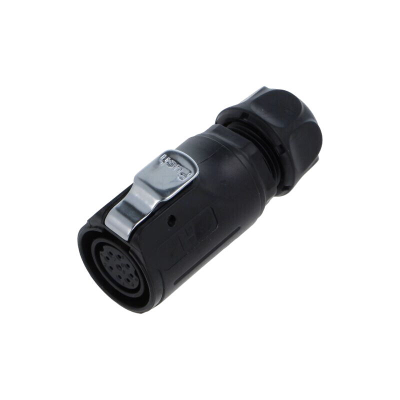 Conector: circular; mufă; mamă; 02; 5A; 250V; PIN: 9; IP67; drept